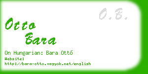 otto bara business card